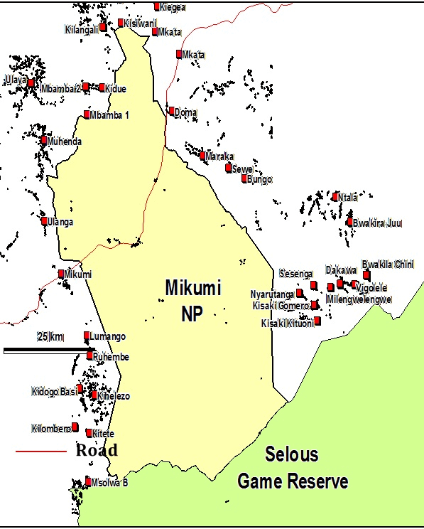 Mikumi  Park Map